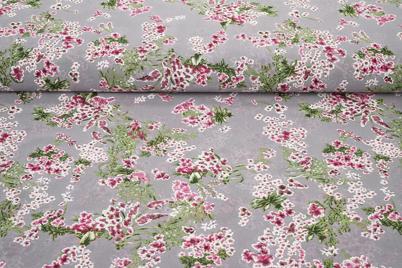 Chiffon Blumen Desmera Mauve