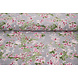 Mousseline Fleurs Desmera Mauve