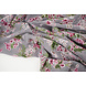 Mousseline Fleurs Desmera Mauve