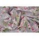 Mousseline Fleurs Desmera Mauve