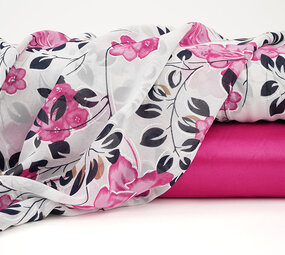 Chiffon Blumen Galina