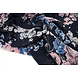 Chifón Flores Chauva Azul Marino Chifón Flores Chauva Azul Marino