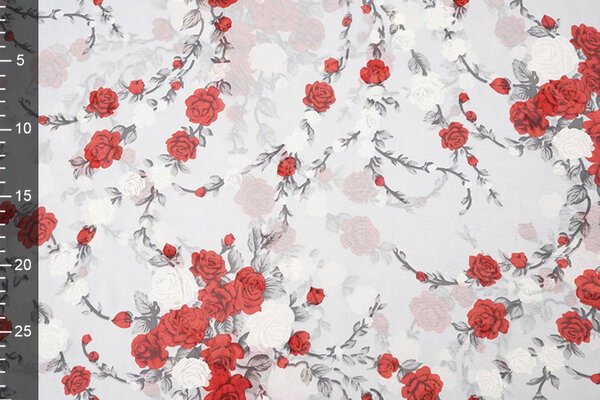 Chiffon Bloemen Malina Zilver