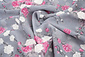 Chiffon Fiori Malina Grigio