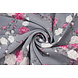 Chiffon Flowers Malina Grey
