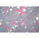 Mousseline Fleurs Malina Gris Mousseline Fleurs Malina Gris