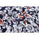 Chiffon Blumen Calypso Marine