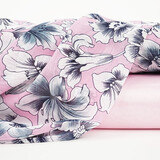 Chiffon Blumen Calypso Rosa