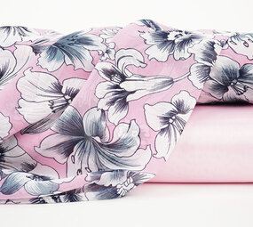 Mousseline Fleurs Calypso Rose Mousseline Fleurs Calypso Rose