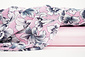 Chiffon Blumen Calypso Rosa