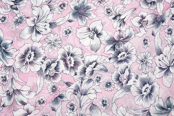 Chiffon Bloemen Calypso Roze