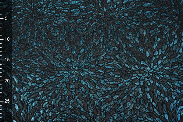 Brocade Kisha Petrol Blue