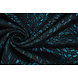 Brokaat Kisha Petrol Blauw