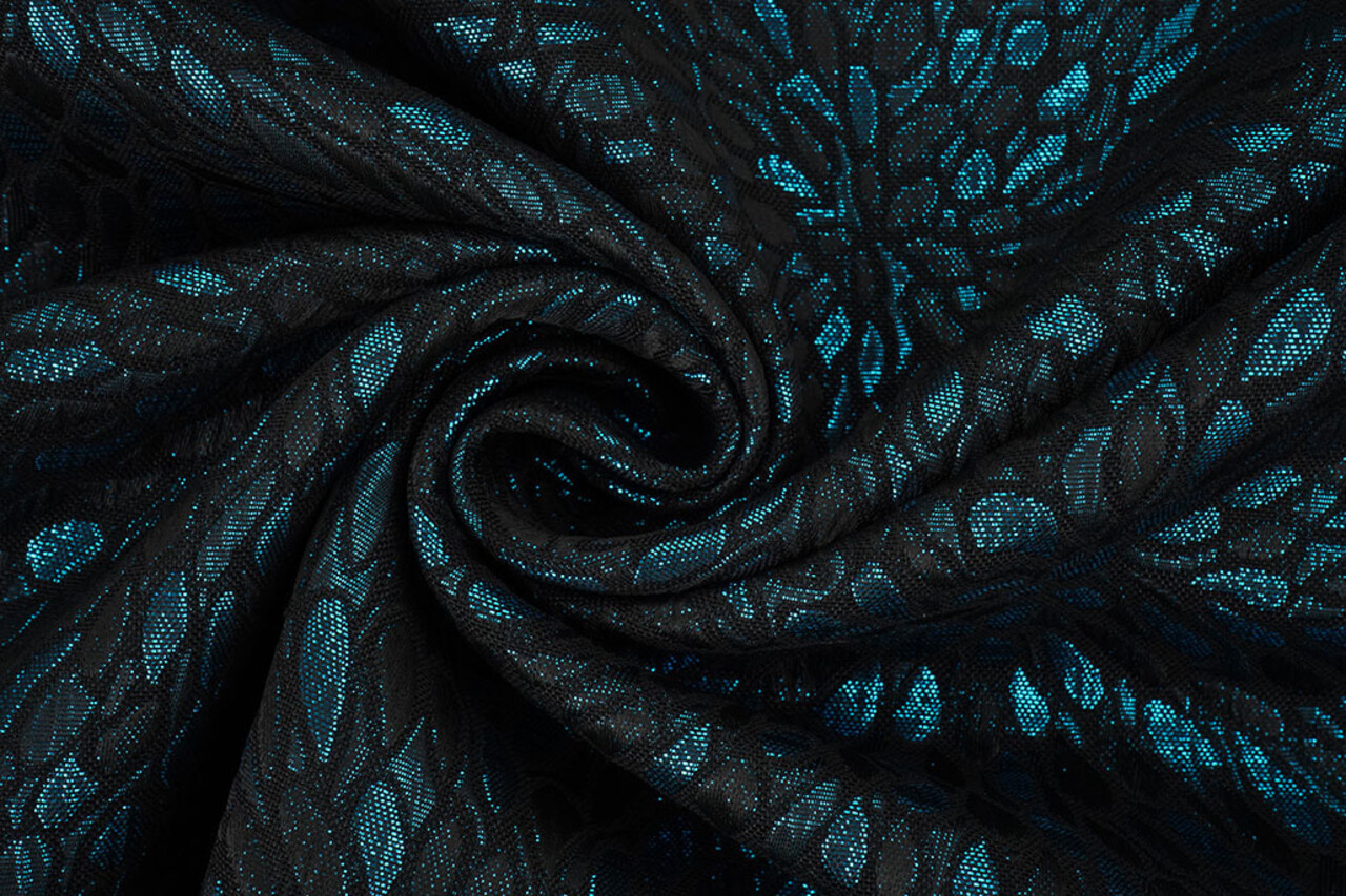 Brocade Kisha Petrol Blue