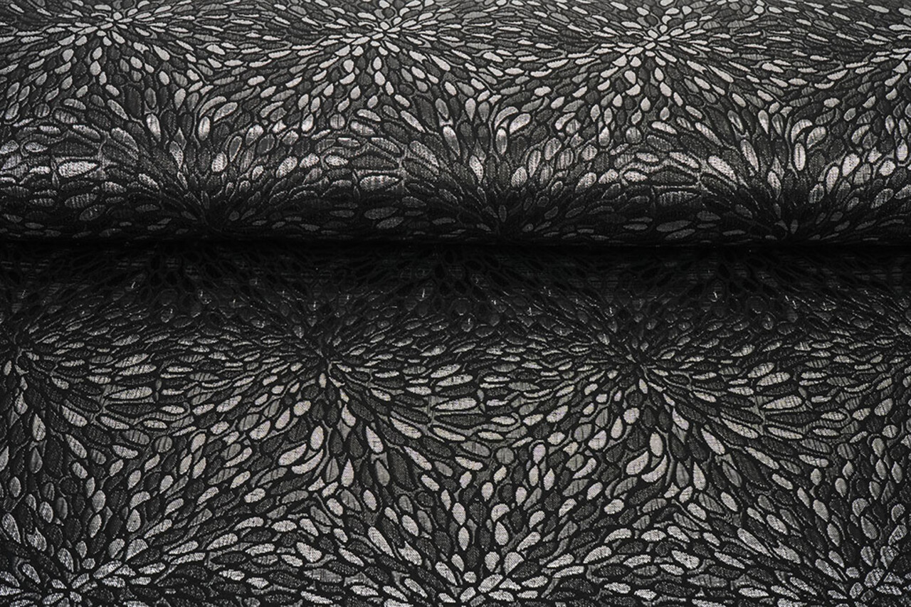 Brocade Kisha Silver Grey