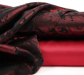 Brocade Themisha Red