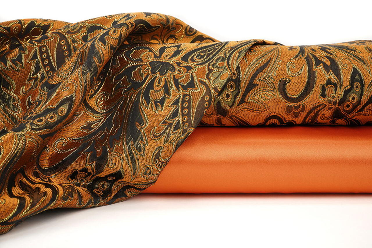Brokaat Agisha Oranje