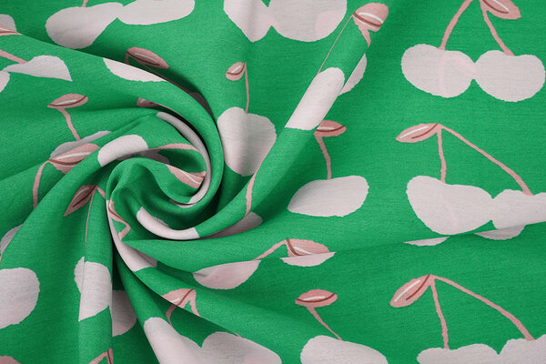 Gewassen Viscose Kersen Gewassen Viscose Kersen