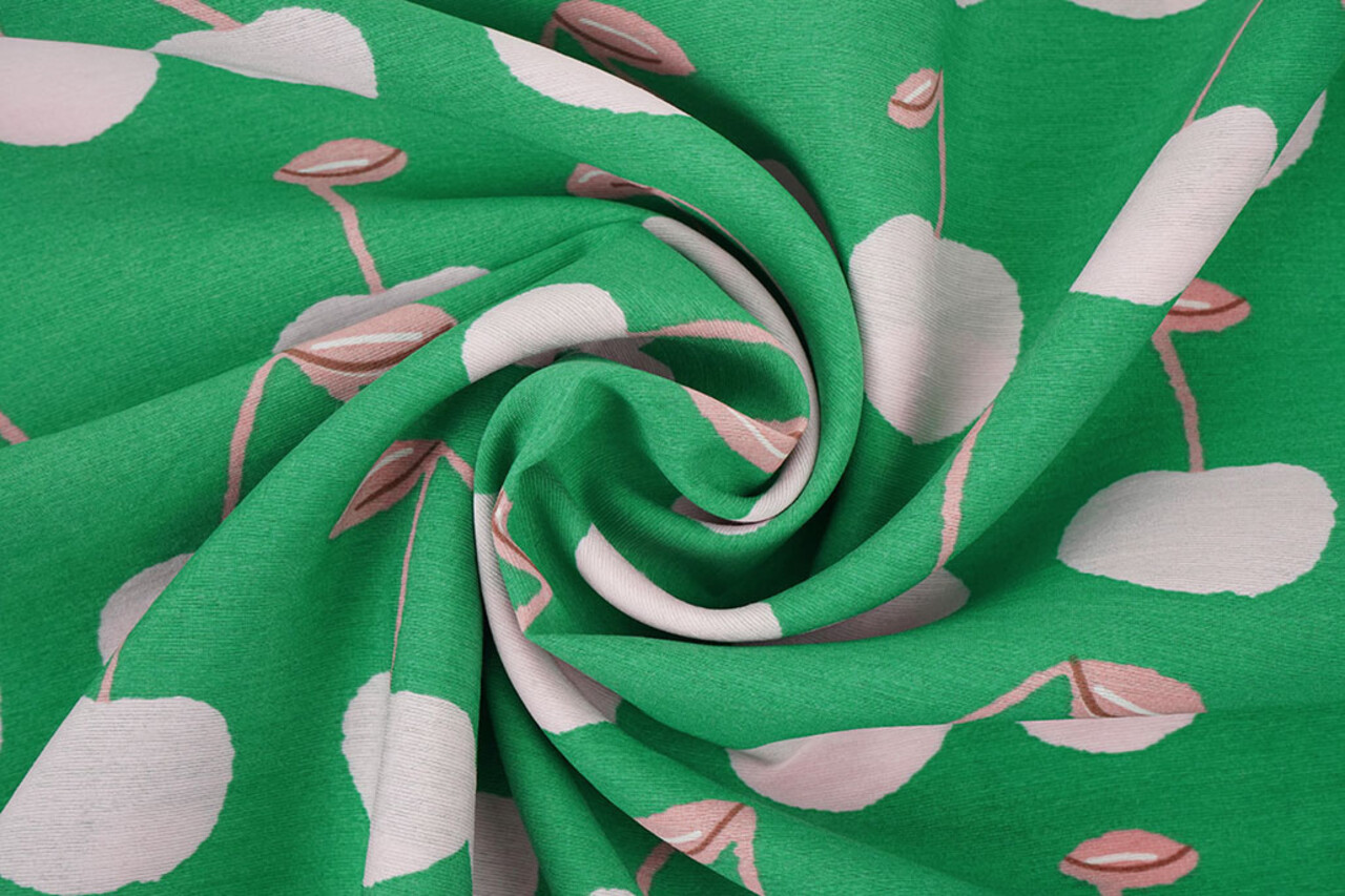 Gewassen Viscose Kersen Gewassen Viscose Kersen