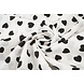 Gewassen Viscose Hartjes Wit - Zwart Gewassen Viscose Hartjes Wit - Zwart