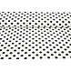 Gewassen Viscose Stippen Wit - Zwart Gewassen Viscose Stippen Wit - Zwart