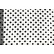 Washed Viscose Dots White - Black
