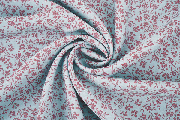 Gewassen Viscose Mireya Blauw Grijs Gewassen Viscose Mireya Blauw Grijs