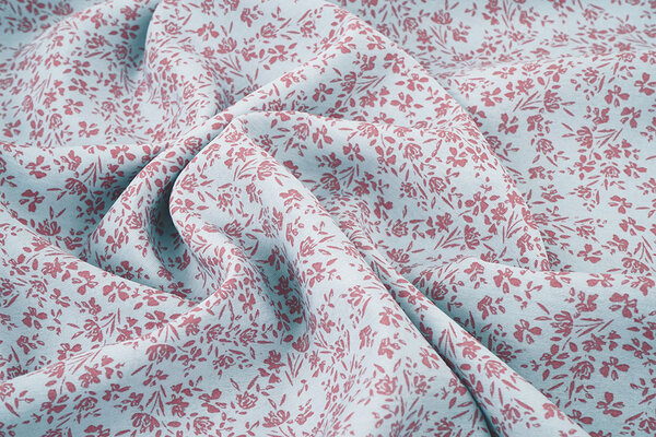 Gewassen Viscose Mireya Blauw Grijs Gewassen Viscose Mireya Blauw Grijs