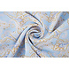 Gewaschene Viskose Paisley Hellblau