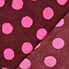 Teddy Fabric Dots Bordeaux Red Teddy Fabric Dots Bordeaux Red