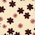 Teddystoff Blumen Creme