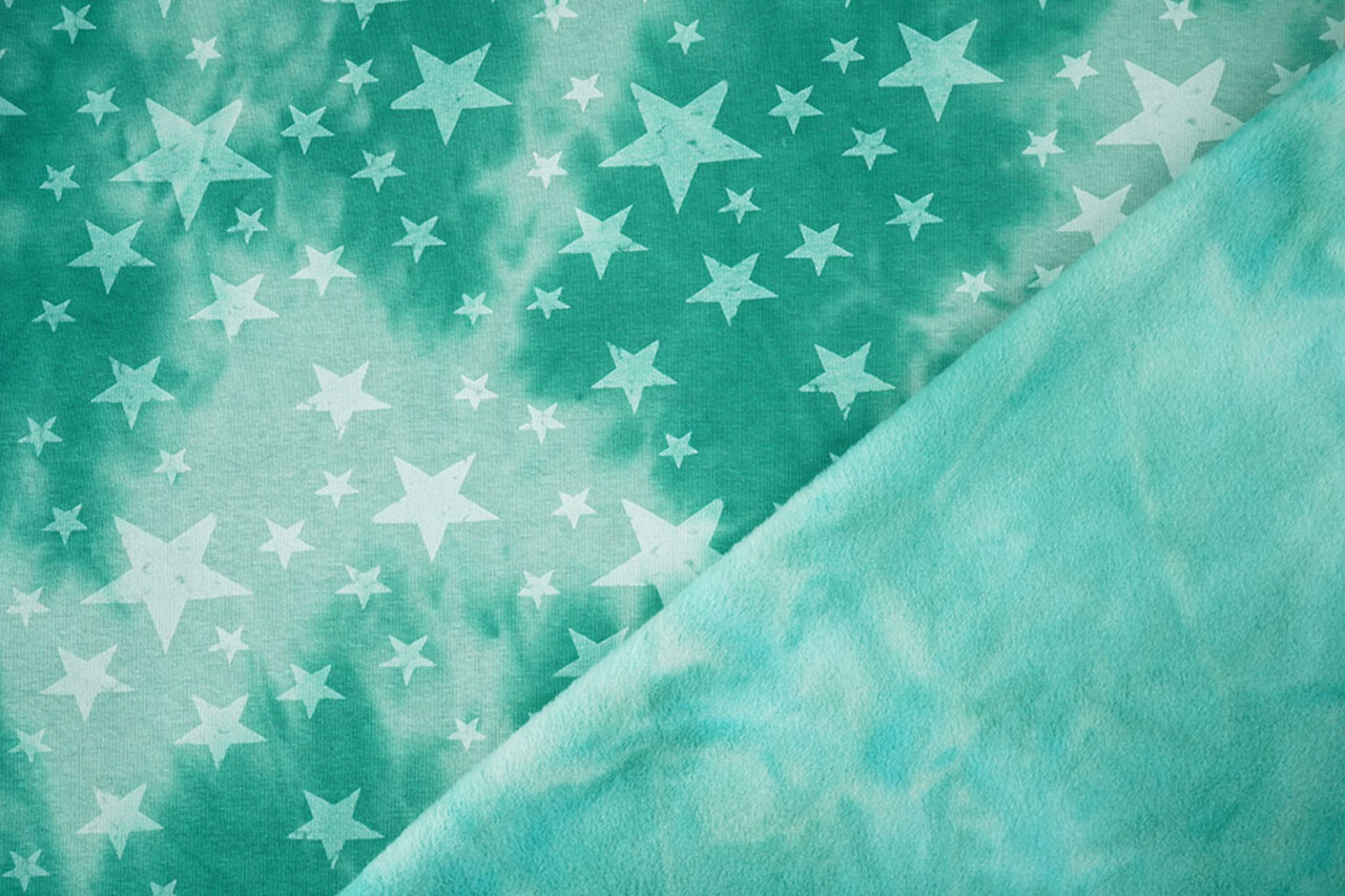 Jogging Tie Dye Sterren Zeegroen