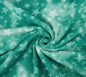 Jogging Tie Dye Sterren Zeegroen