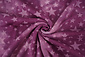 Sweatstoff Tie Dye Sterne Dunkel Altrosa
