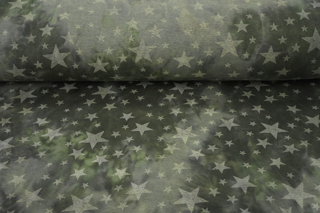 Jogging Tie Dye Sterren Army Groen