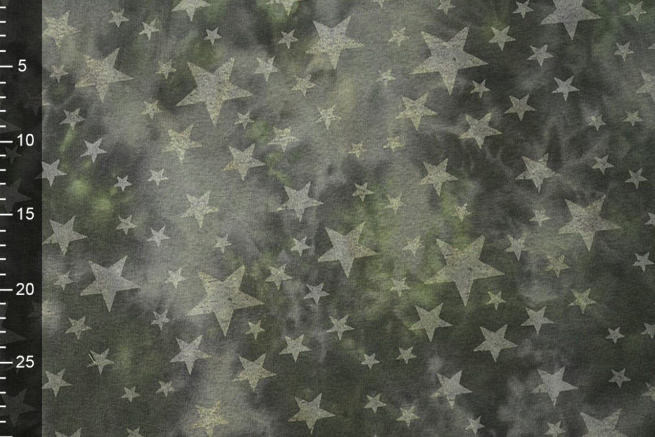 Jogging Tie Dye Sterren Army Groen