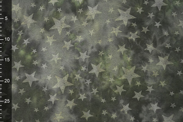Jogging Tie Dye Stars Army Green