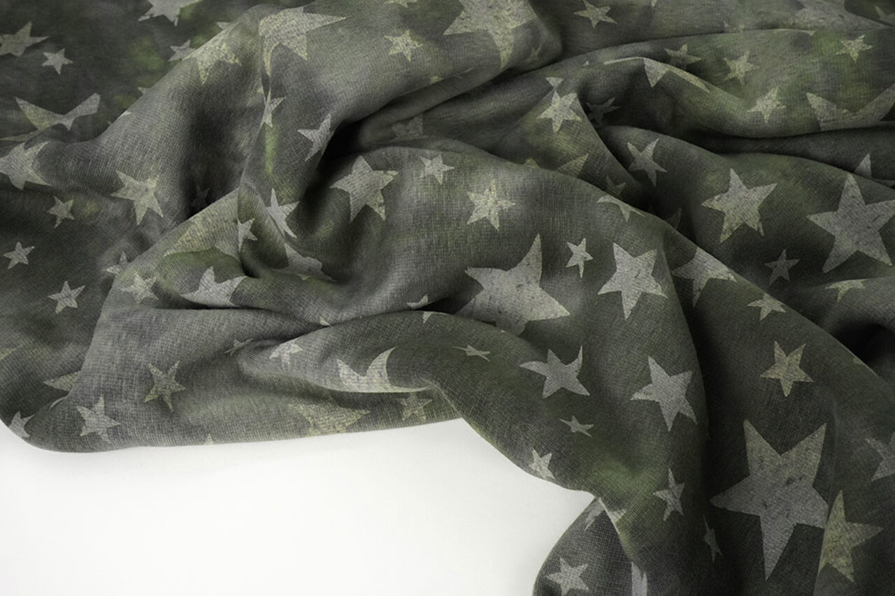 Jogging Tie Dye Stars Army Green