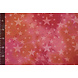 Sweatstoff Tie Dye Sterne Rot