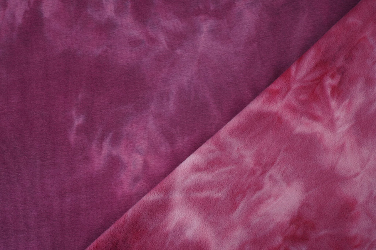 Sweatstoff Tie Dye Dunkel Altrosa Sweatstoff Tie Dye Dunkel Altrosa