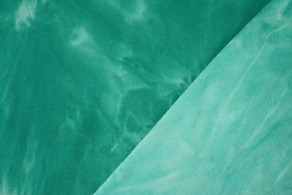 Sweatstoff Tie Dye Meergrün