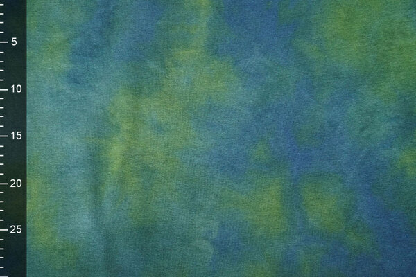 Sweatstoff Tie Dye Grün Jeans