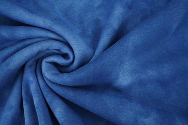 Sweatstoff Tie Dye Blau