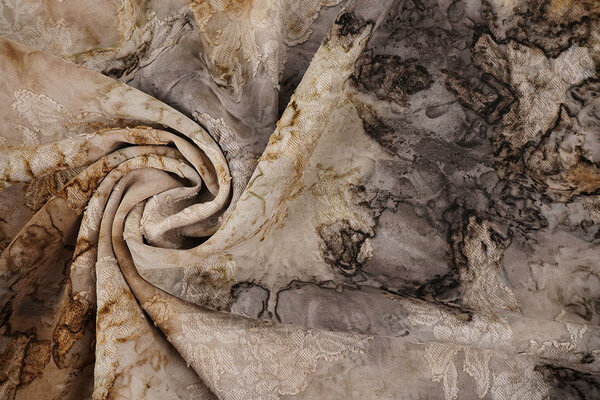 Tie Dye Jacquard Beige Bruin