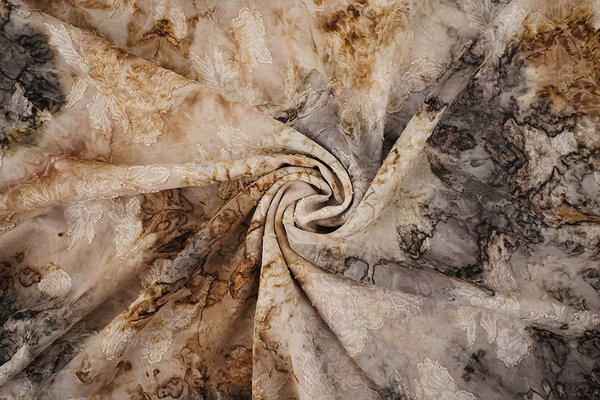 Tie Dye Jacquard Beige Brown