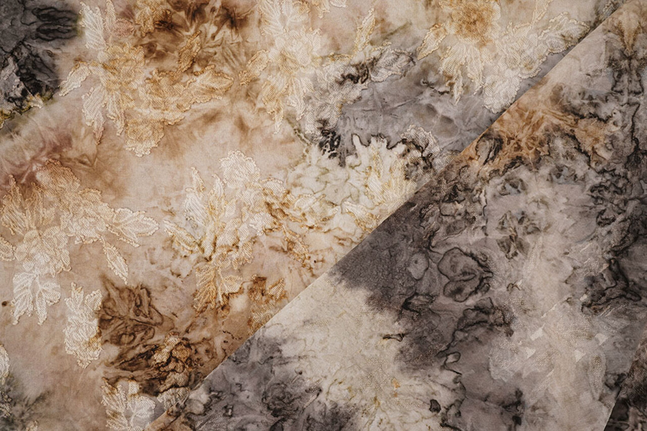 Tie Dye Jacquard Beige Brown