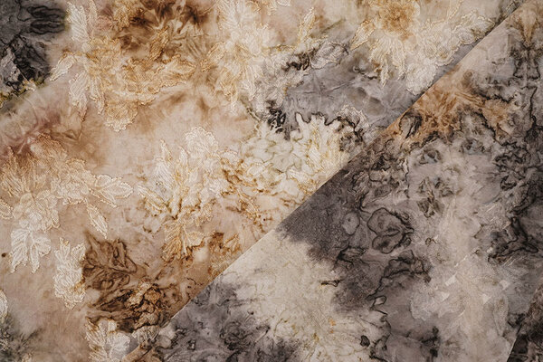 Tie Dye Jacquard Beige Bruin