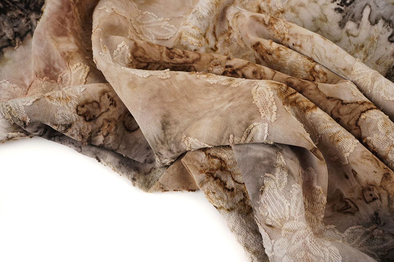 Tie Dye Jacquard Beige Brown