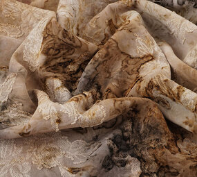 Tie Dye Jacquard Beige Bruin