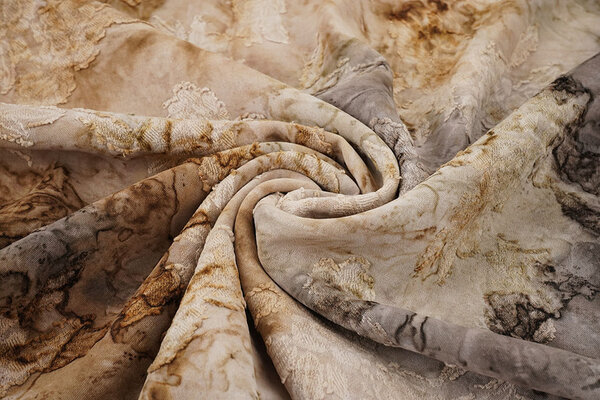 Tie Dye Jacquard Beige Bruin
